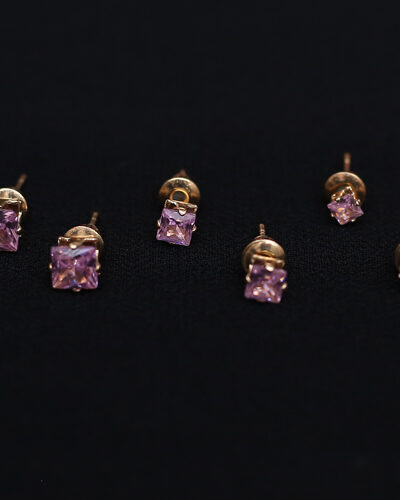 Pink Crystal Earring